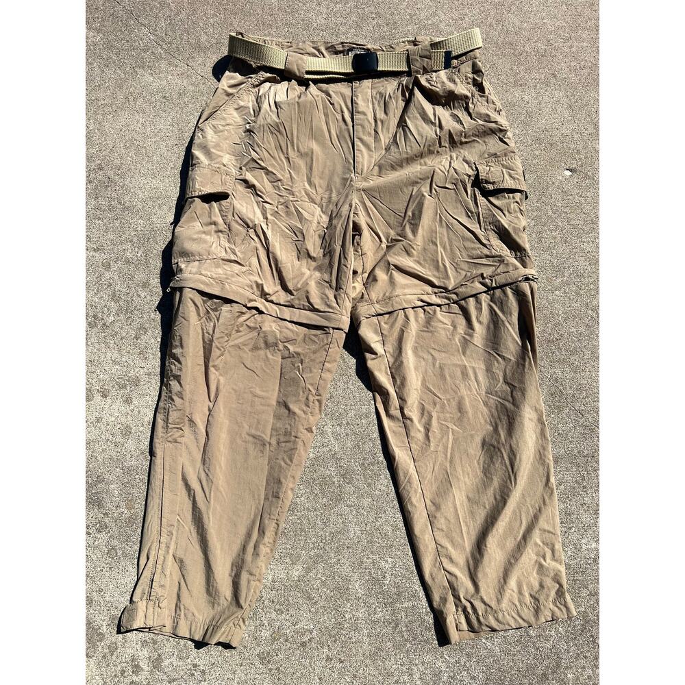 Vtg Guide Gear Cargo Pants Men XL SHT Gorpcore Utility Y2K Baggy Techwear Tan
